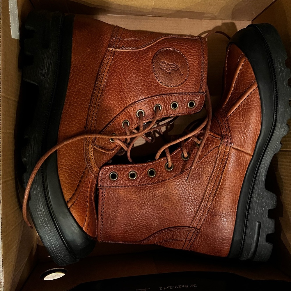 Polo Ralph Lauren Tan Leather Boots